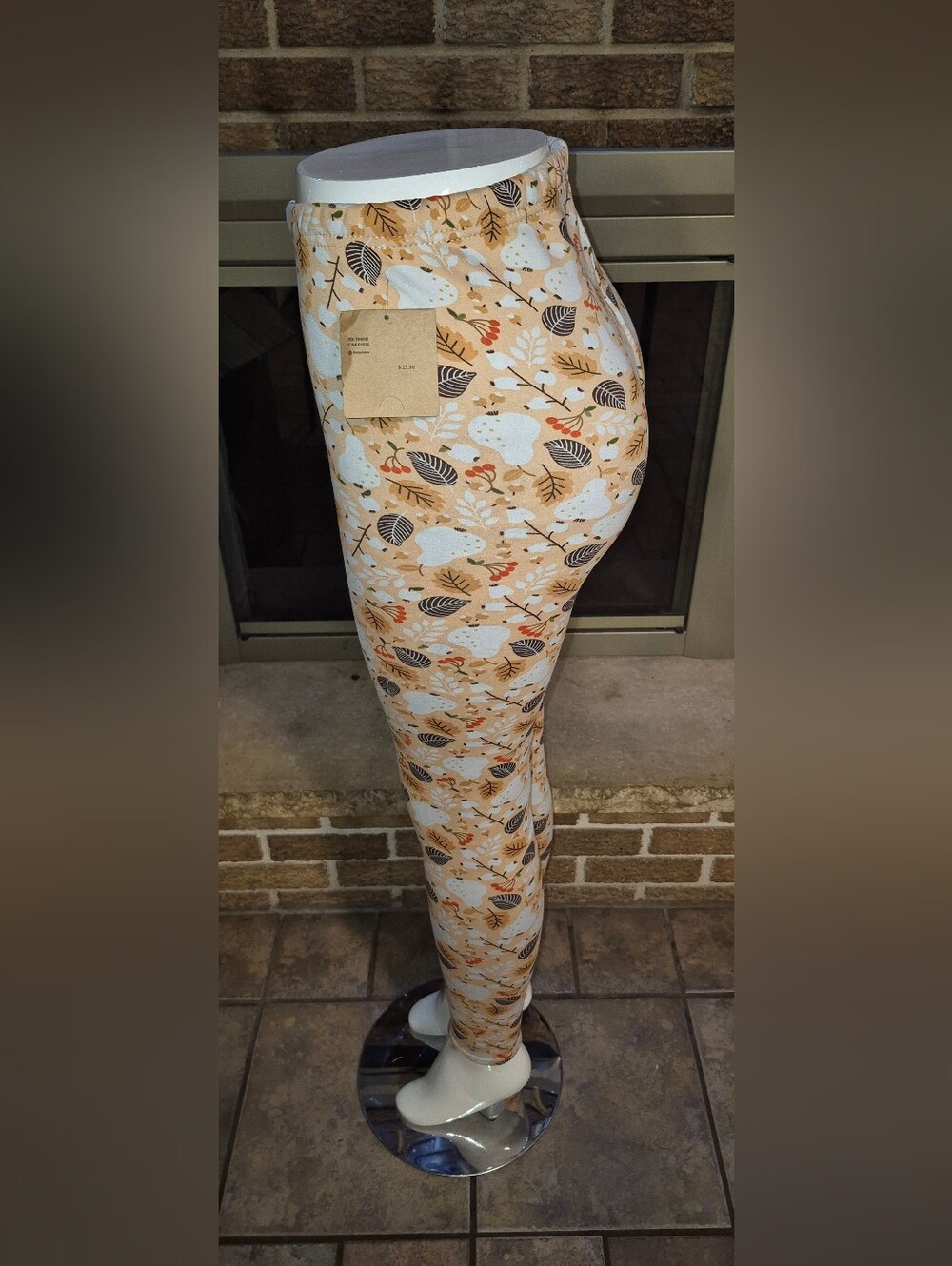 Just Cozy Womens Fleece Leggings Fall Print XS/S & M/L & XL